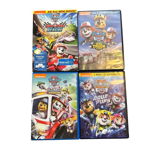 Nickelodeon Paw Patrol DVD Lot Of 4: Ready Race Rescue, Big Truck Pups, & more - Picture 1 of 8